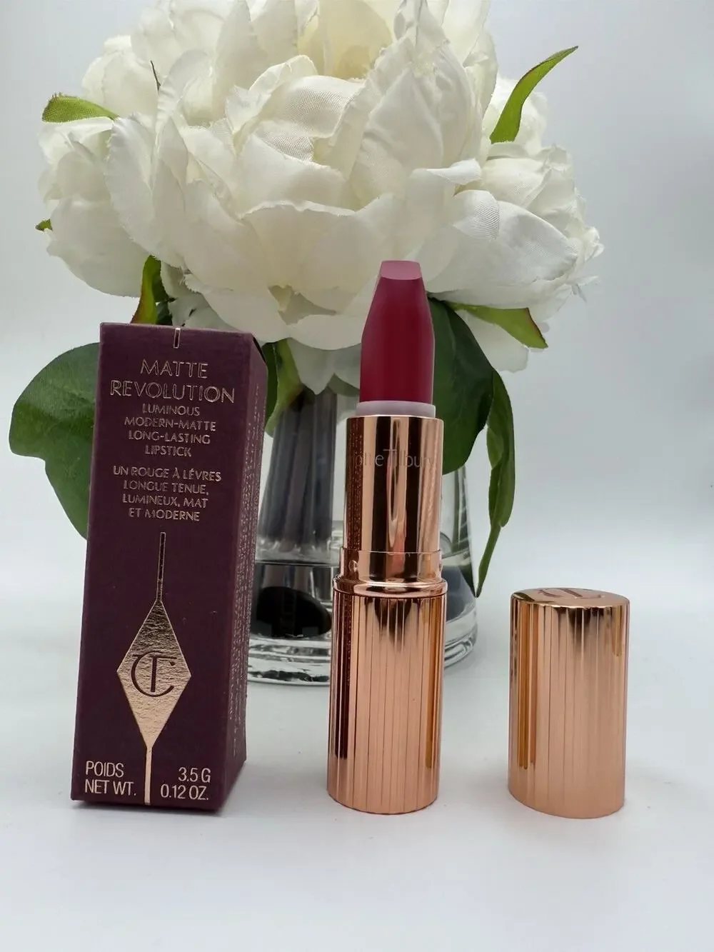 CHARLOTTE TILBURY Matte Revolution Lipstick THE QUEEN Full Size